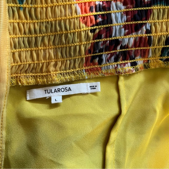 TULAROSA Yellow Floral Strapless Dress - Picture 7 of 9